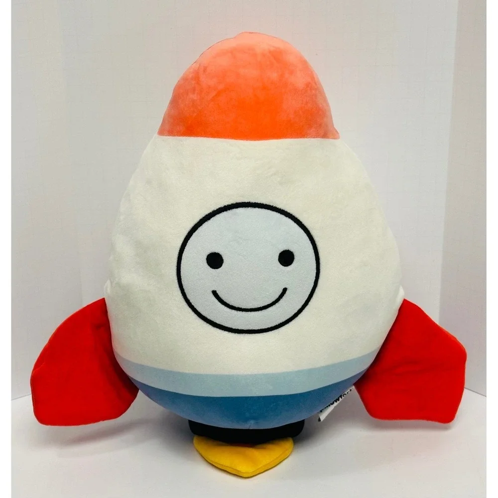 Target Pillowfort Red White Blue Rocket Ship Mini Pillow 13
